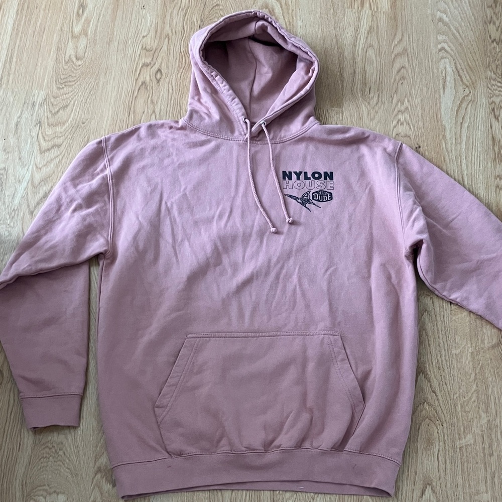 Nylon House Blush colored Pullover Hoodie Men/Women Coachella Sz XL